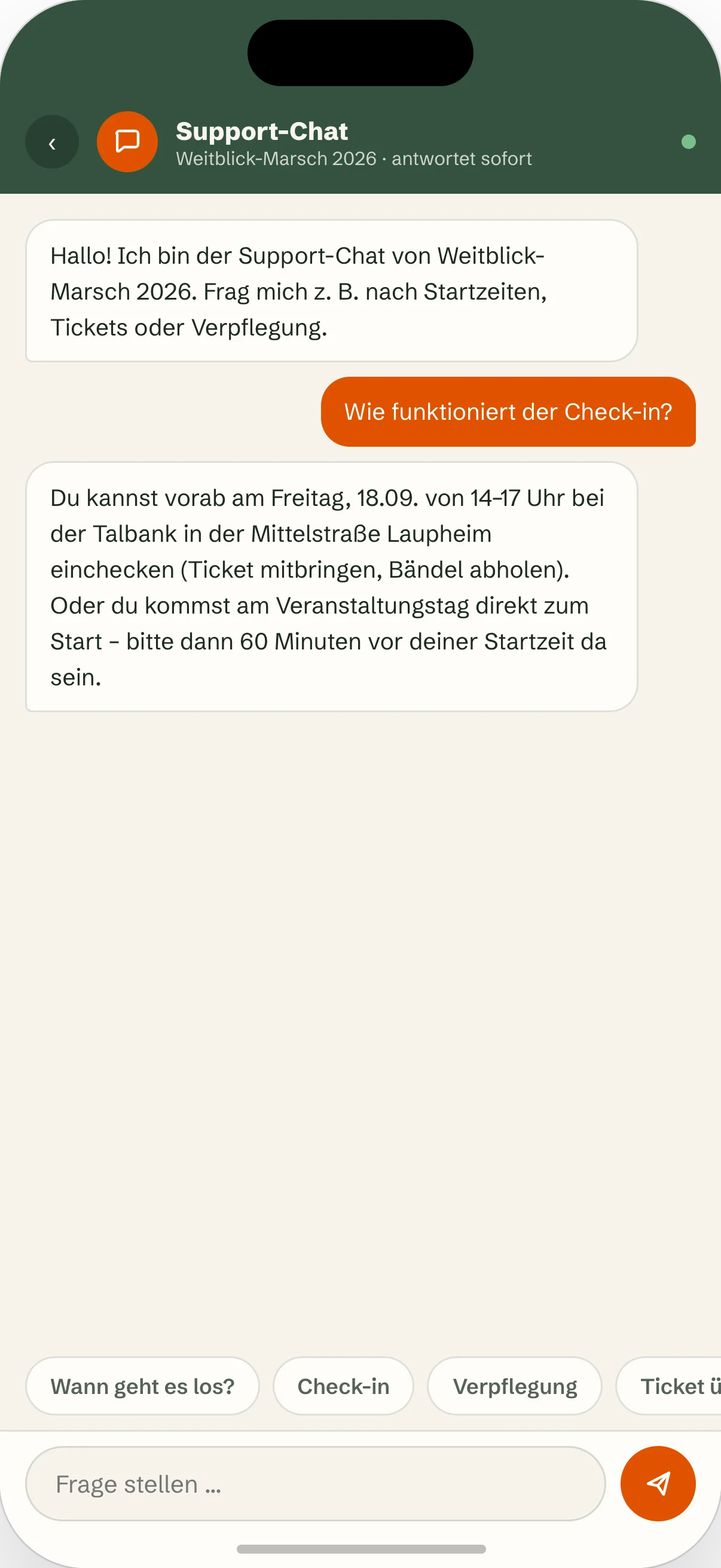 startblock App: Support-Chat